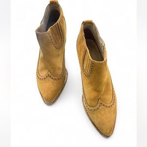 Madewell The Grayson Cowboy Booties Brown Size 7.5